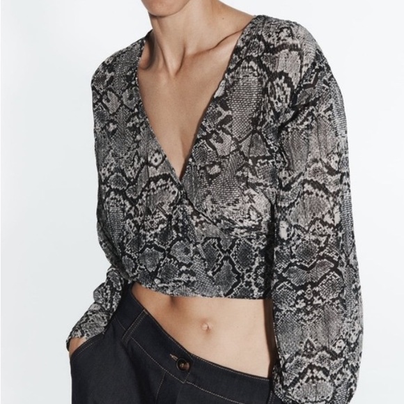Zara snake print top - Picture 2 of 6